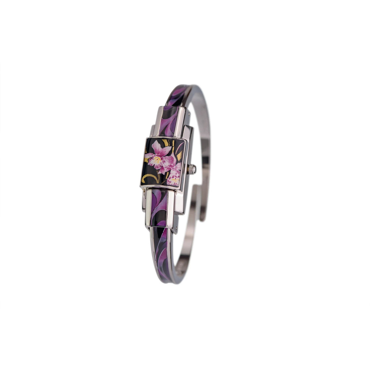 Andre Mouche Alizee Orchidee Women\'s Wrist Watch ALIZÉE-Orchid Palladium Black – André Mouche main image 3