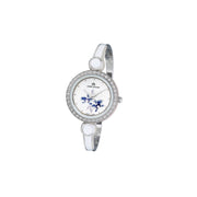 Aria Crystal Flower Palladium White-Blue