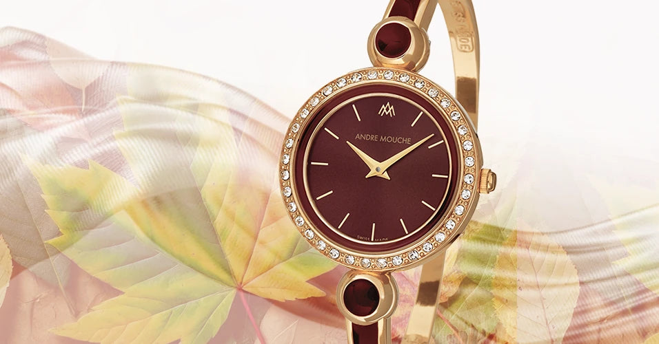 ANDRE MOUCHE ブレスレット腕時計 SWISS MADE ANDRE MOUCHE ANDRE MOUCHE ブレスレット腕時計 SWISS MADE ANDRE MOUCHE