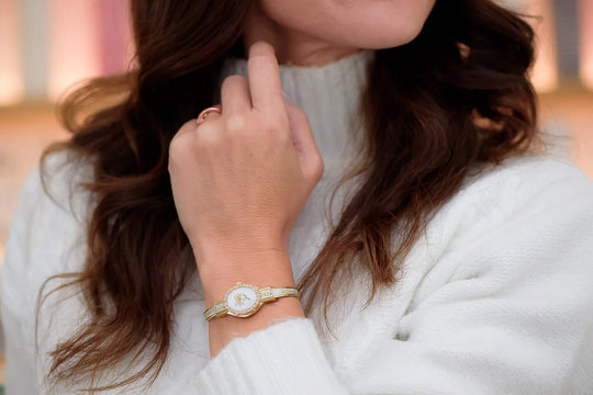 Edelweiss Crystal Gold Pearl White – André Mouche