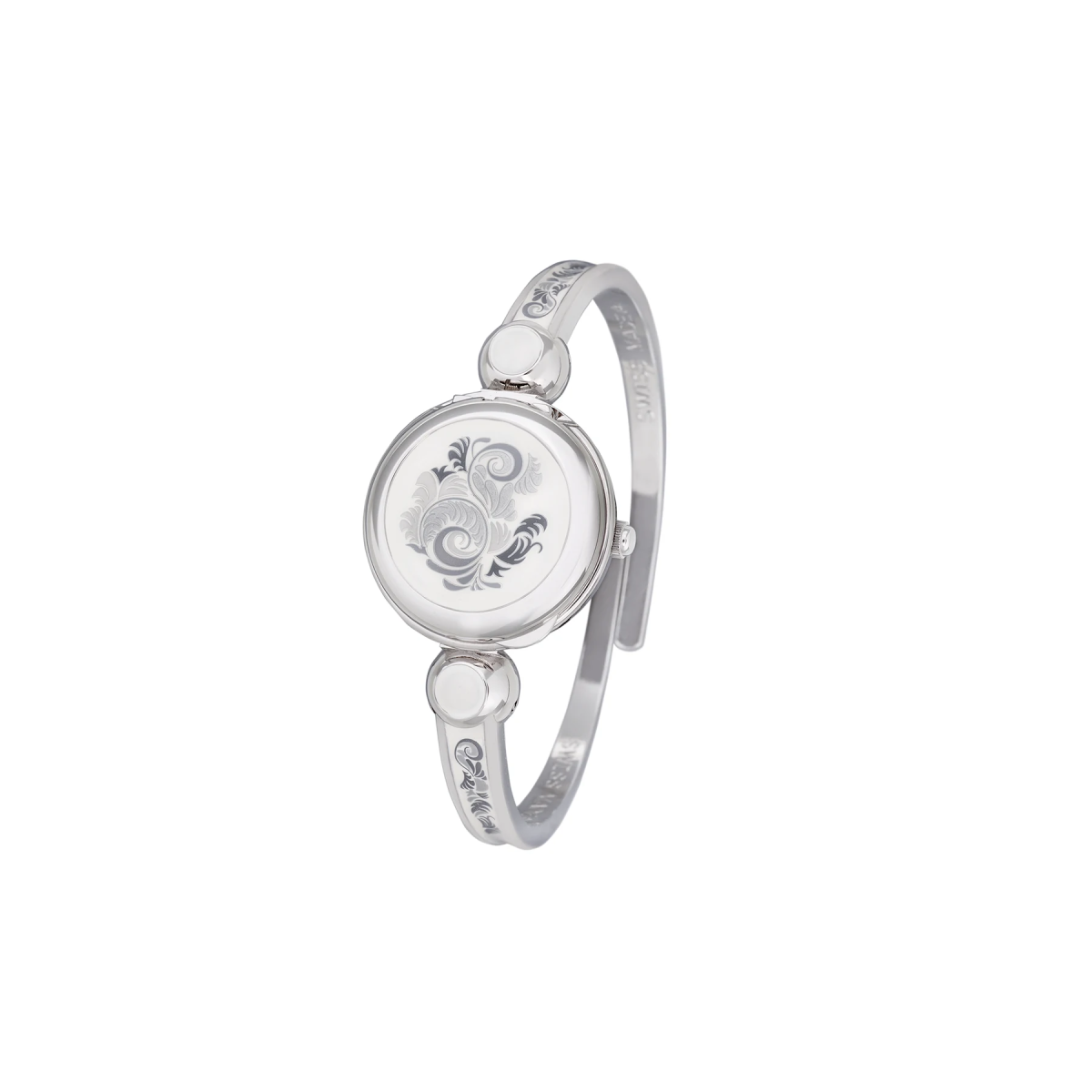 Alambra Palladium White Swiss Ladies Watch 883 - 01091 - André Mouche