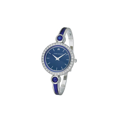 Aria Crystal Palladium Blue Swiss Ladies Watch 453 - 06061 - André Mouche