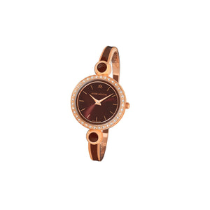 Aria Crystal Rose Gold Brown Swiss Ladies Watch 456 - 08081 - André Mouche