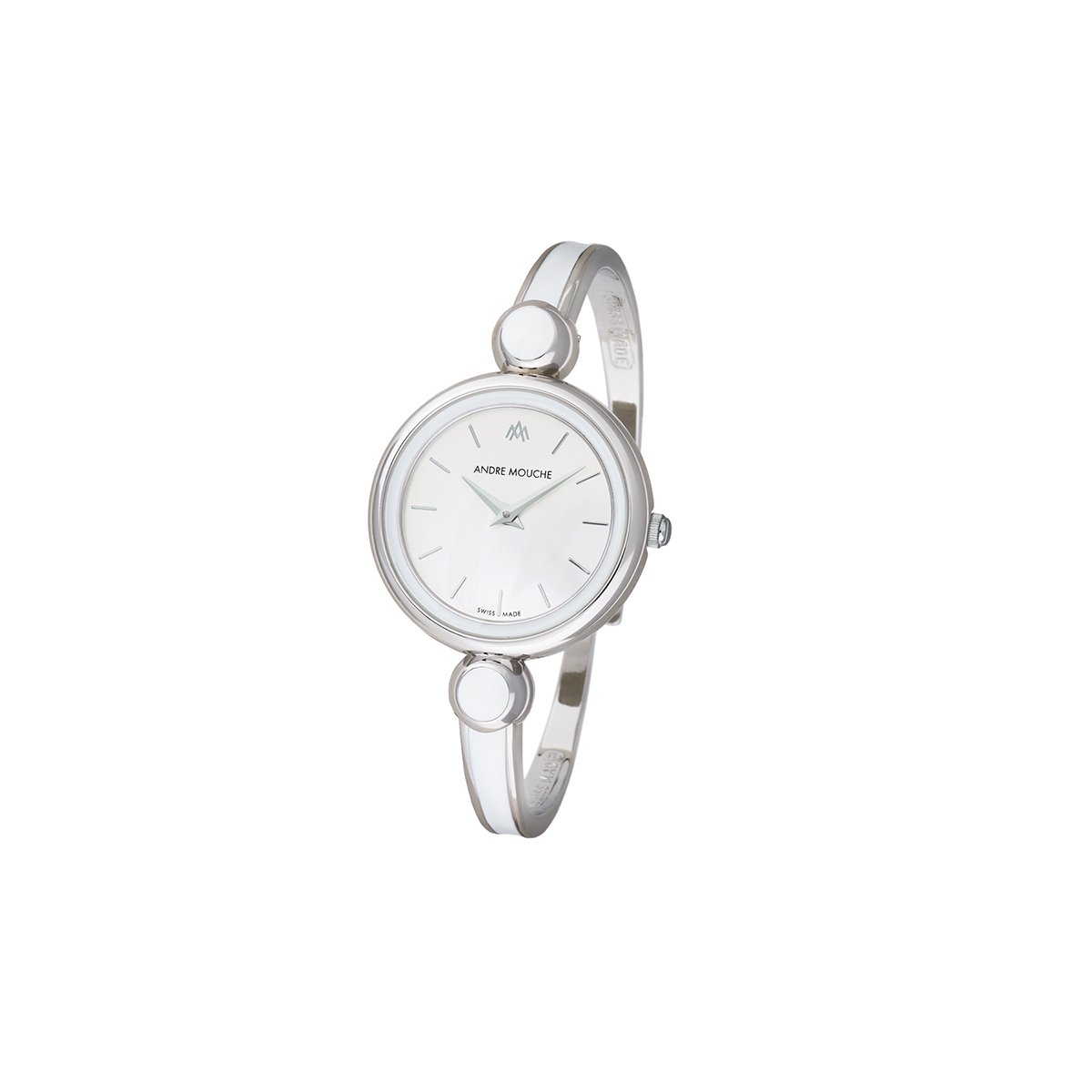 Aria Palladium White Swiss Ladies Watch 451 - 01101 - André Mouche