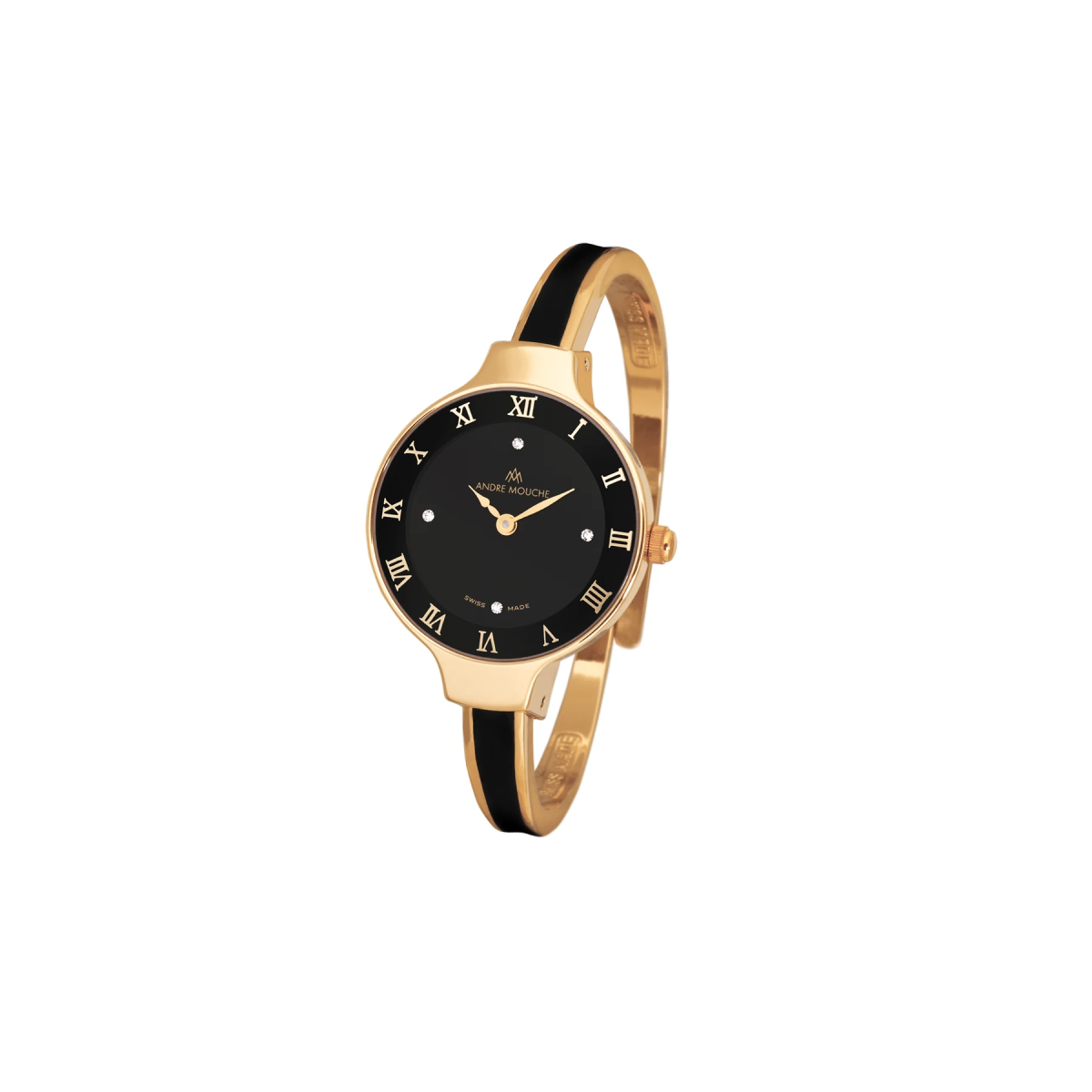 Aura Gold Black Elegance Swiss Ladies Watch 420 - 04191 - André Mouche