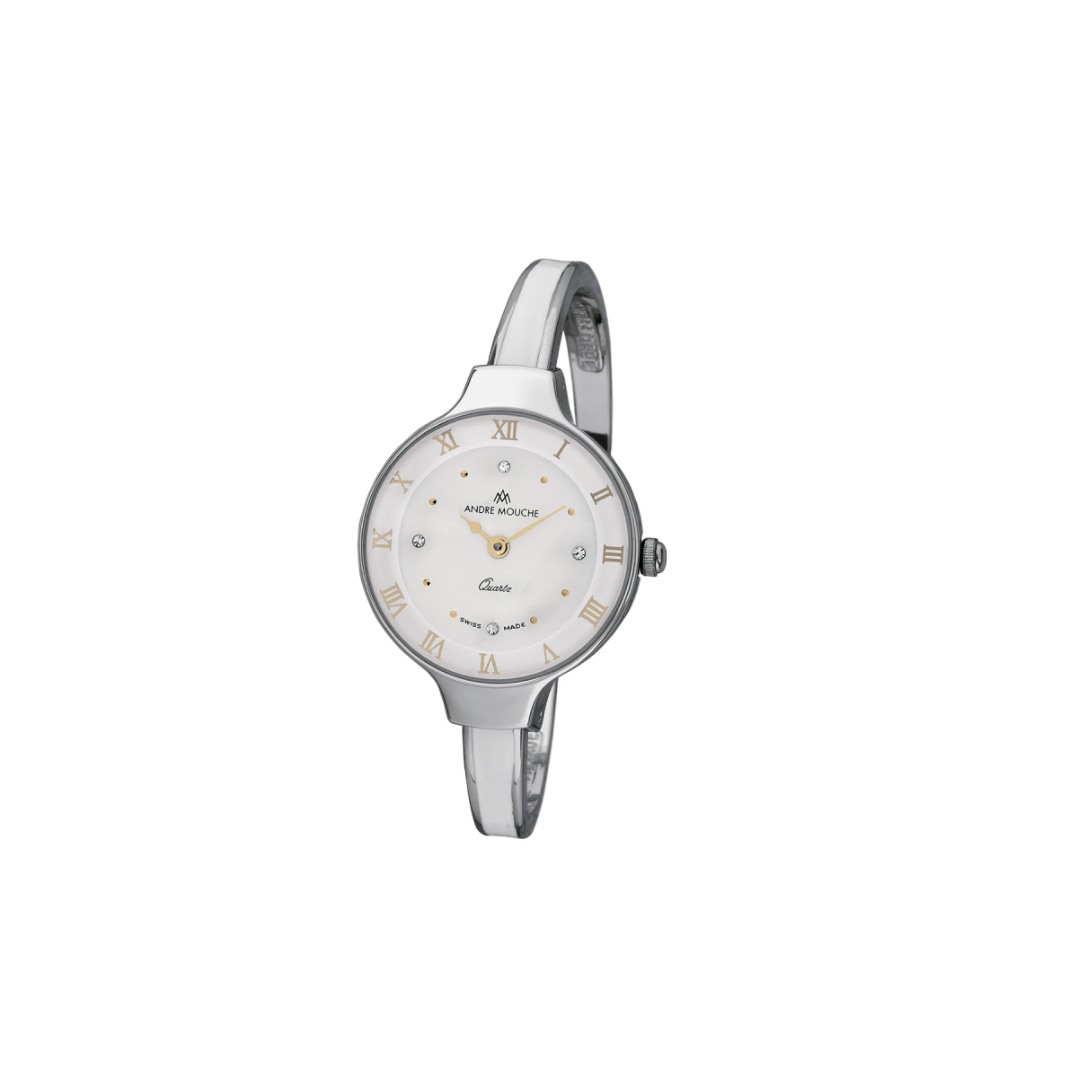 Aura Palladium White Swiss Ladies Watch 421 - 01191 - André Mouche