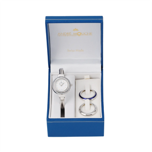 Aura Set Palladium Swiss Ladies Watch 401 - 09099 - André Mouche