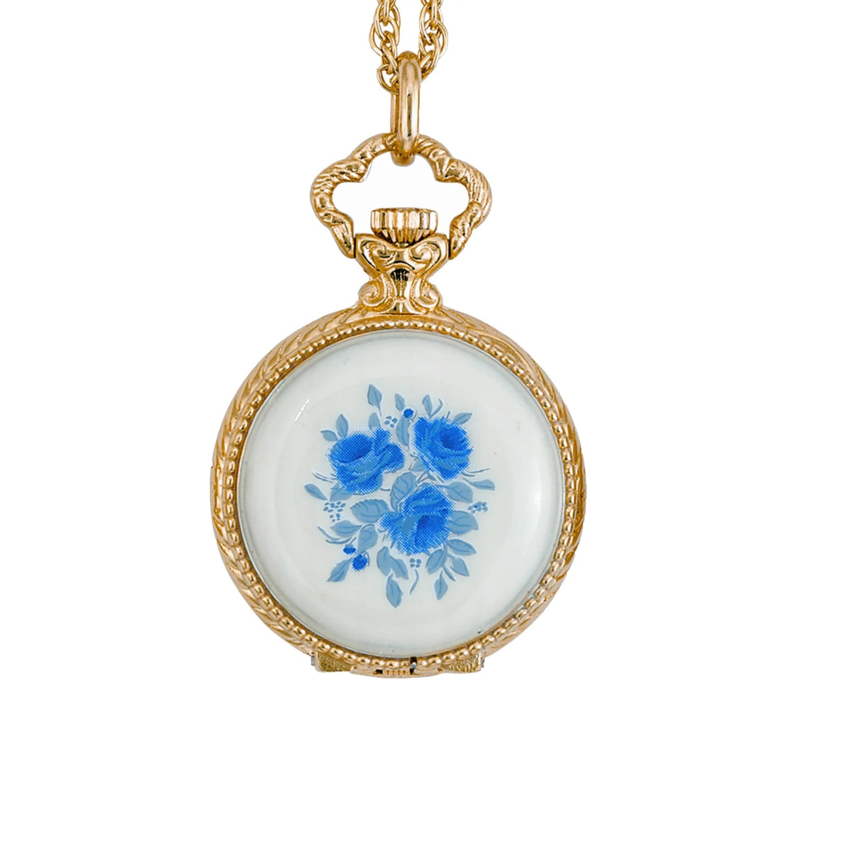 Renaissance Gold Rose White - Blue Swiss Ladies Watch 436 - 02071 - André Mouche