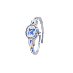 Rose Crystal Palladium White - Blue Swiss Ladies Watch 039 - 02221 - André Mouche